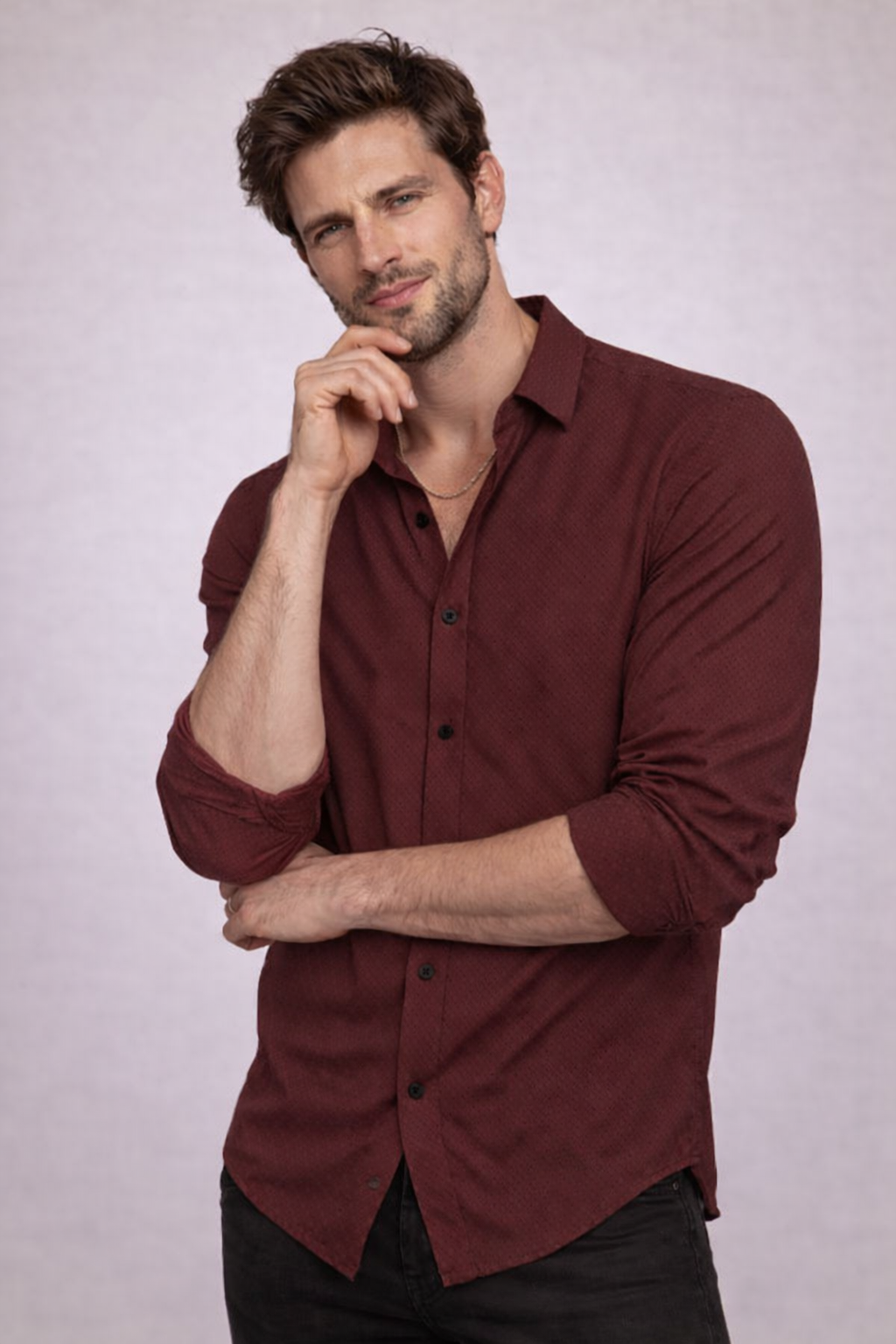 Men’s Slim Fit Casual Shirt